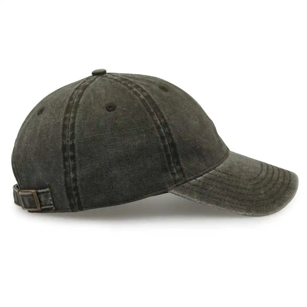 The Game Gb465 Pigment Dyed Twill Cap Army Green Olive / one Size Fits Most