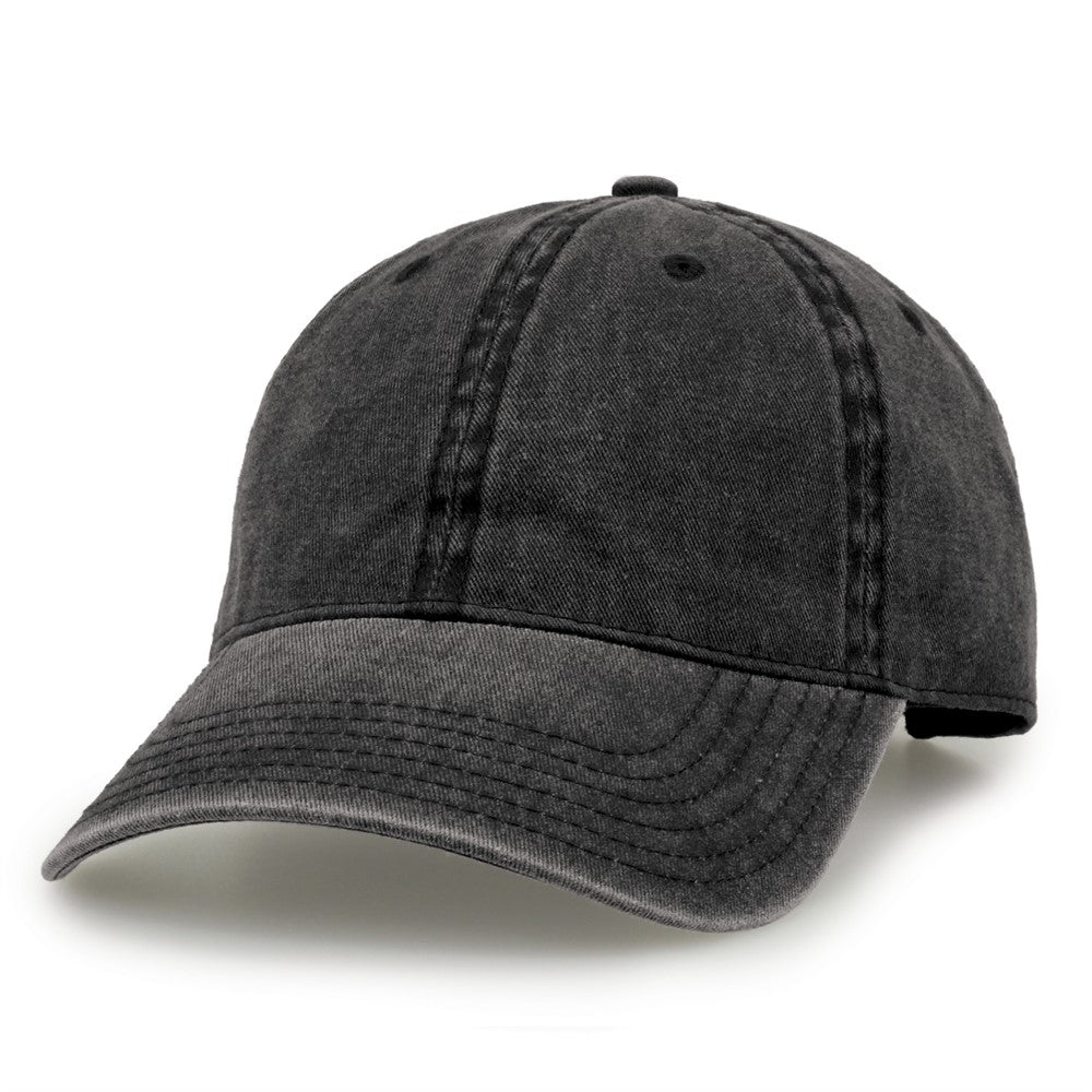 The Game Gb465 Pigment Dyed Twill Cap - Black