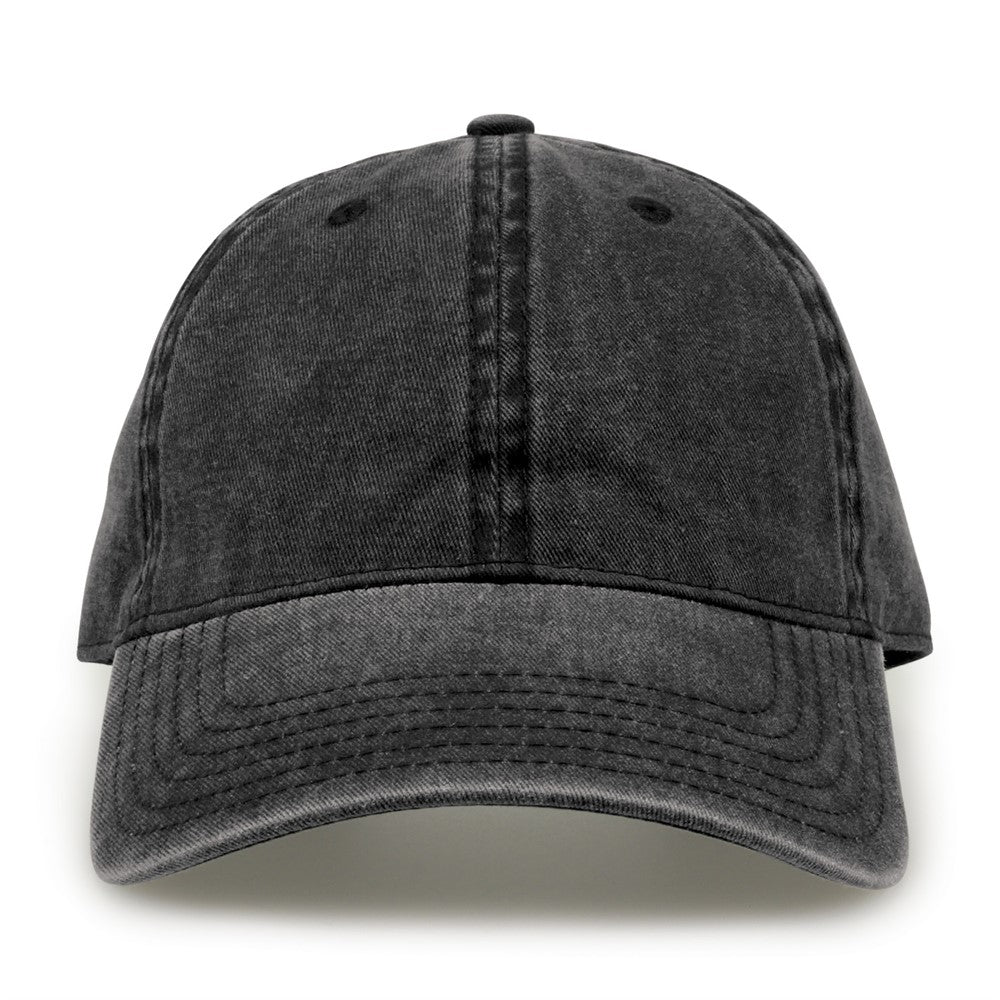 The Game Gb465 Pigment Dyed Twill Cap - Black