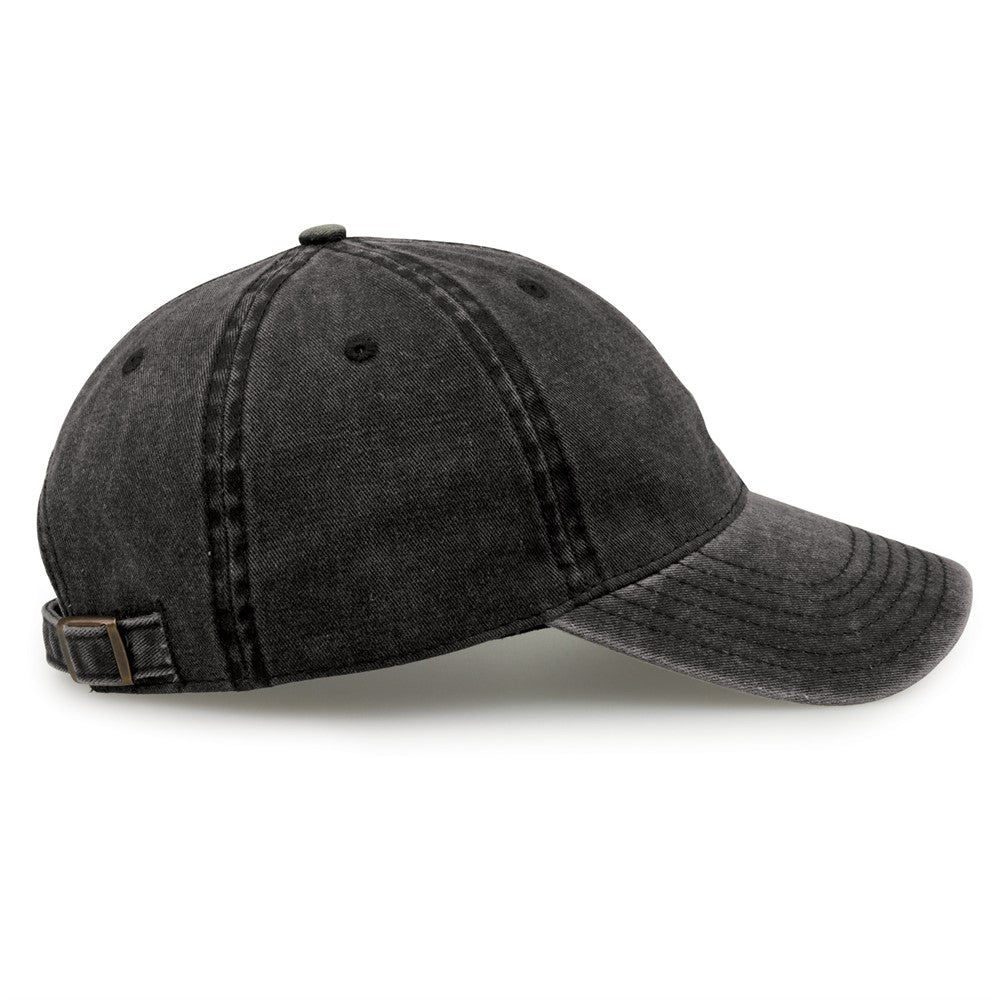 The Game Gb465 Pigment Dyed Twill Cap - Black