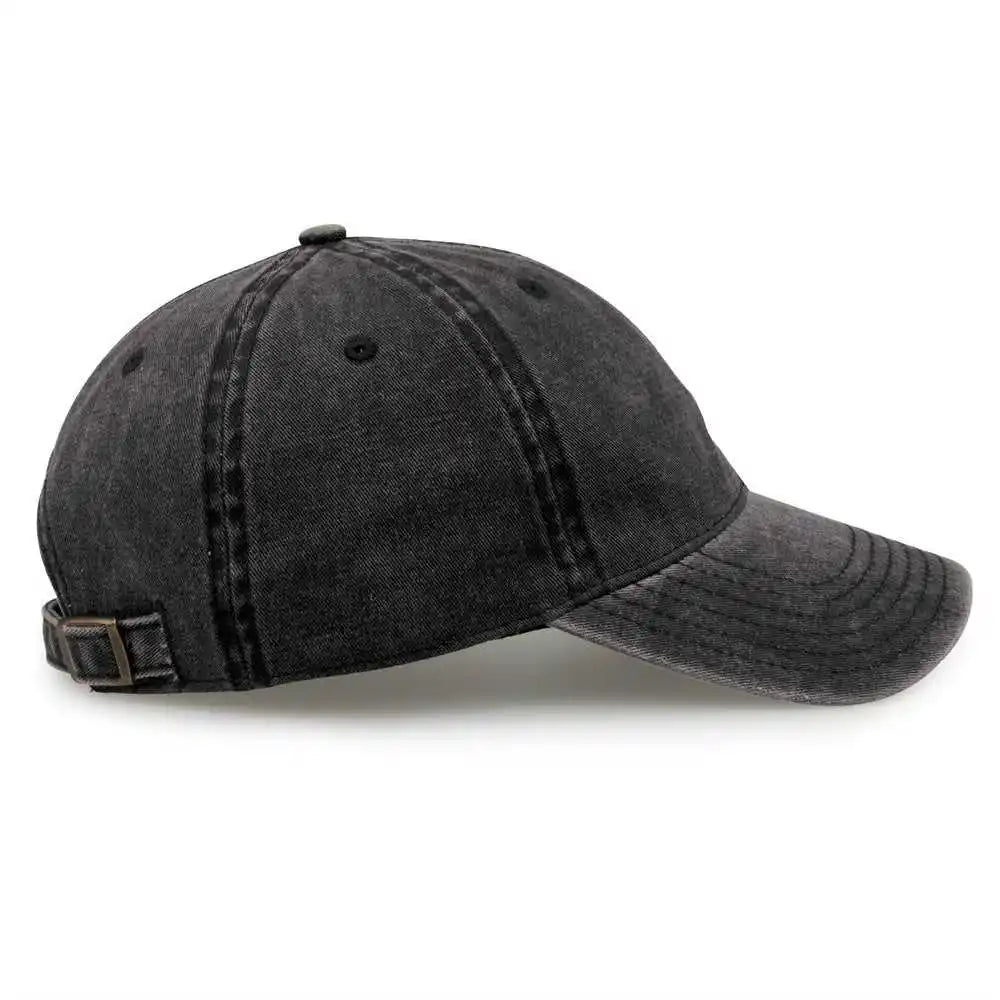 The Game Gb465 Pigment Dyed Twill Cap Black / one Size Fits Most