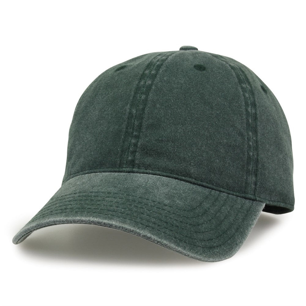 The Game Gb465 Pigment Dyed Twill Cap - Bottle Green