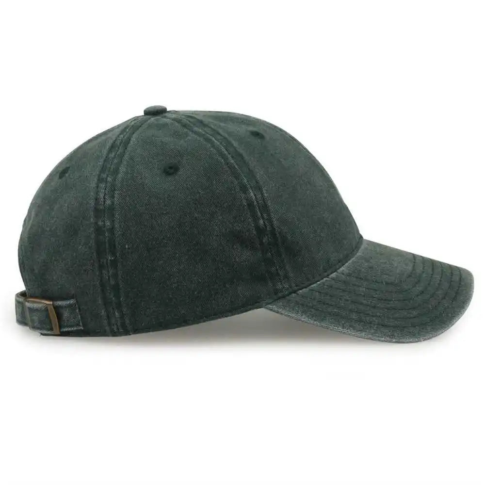 The Game Gb465 Pigment Dyed Twill Cap Bottle Green Sand Forest / one Size Fits Most