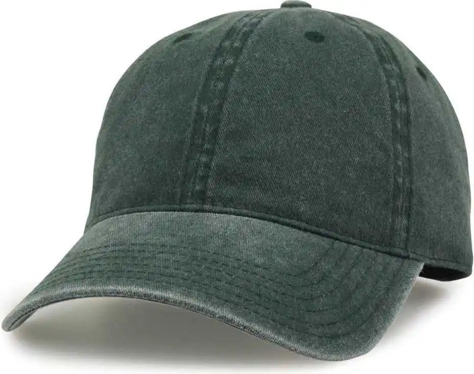 The Game Gb465 Pigment Dyed Twill Cap Bottle Green Sand Forest / one Size Fits Most