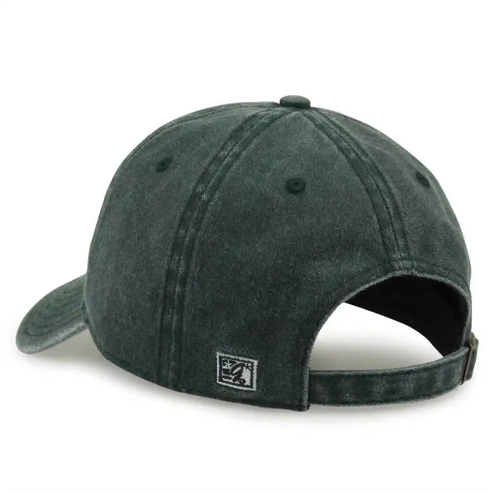 The Game Gb465 Pigment Dyed Twill Cap Bottle Green Sand Forest / one Size Fits Most