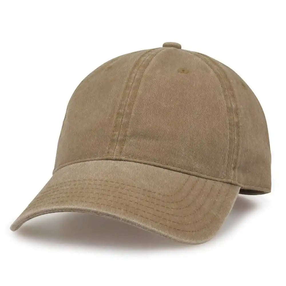 The Game Gb465 Pigment Dyed Twill Cap Kahki Khaki / one Size Fits Most