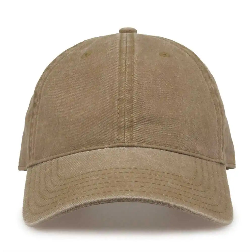 The Game Gb465 Pigment Dyed Twill Cap Kahki Khaki / one Size Fits Most