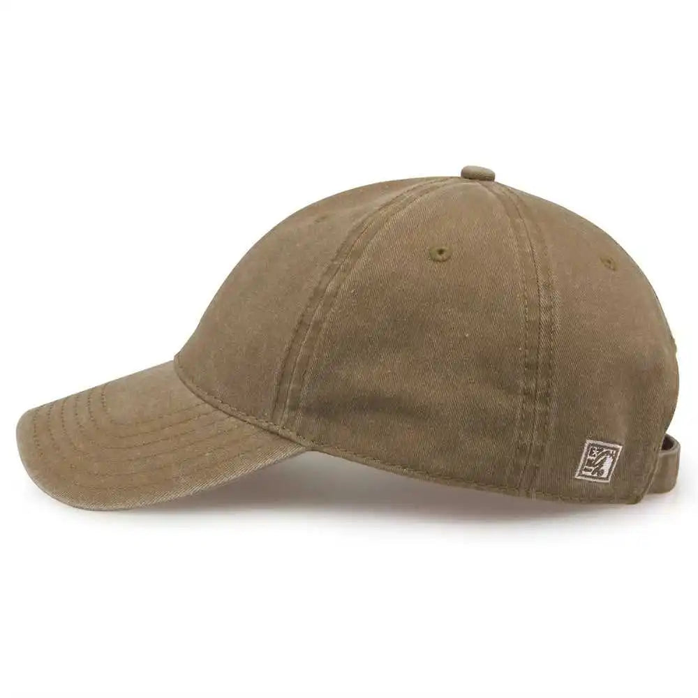 The Game Gb465 Pigment Dyed Twill Cap Kahki Khaki / one Size Fits Most