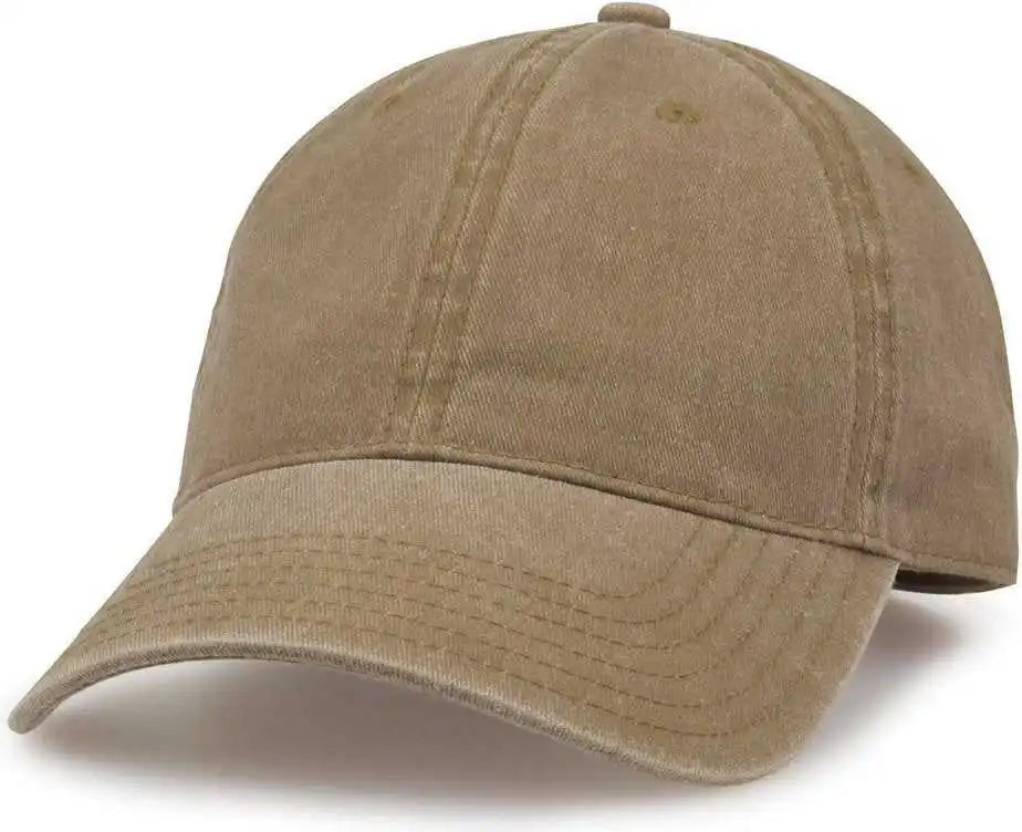 The Game Gb465 Pigment Dyed Twill Cap Kahki Khaki / one Size Fits Most