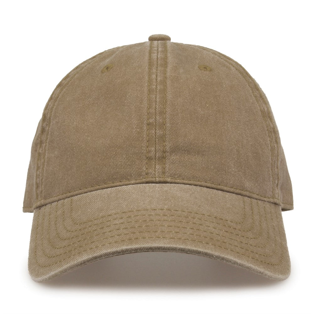 The Game Gb465 Pigment Dyed Twill Cap - Khaki