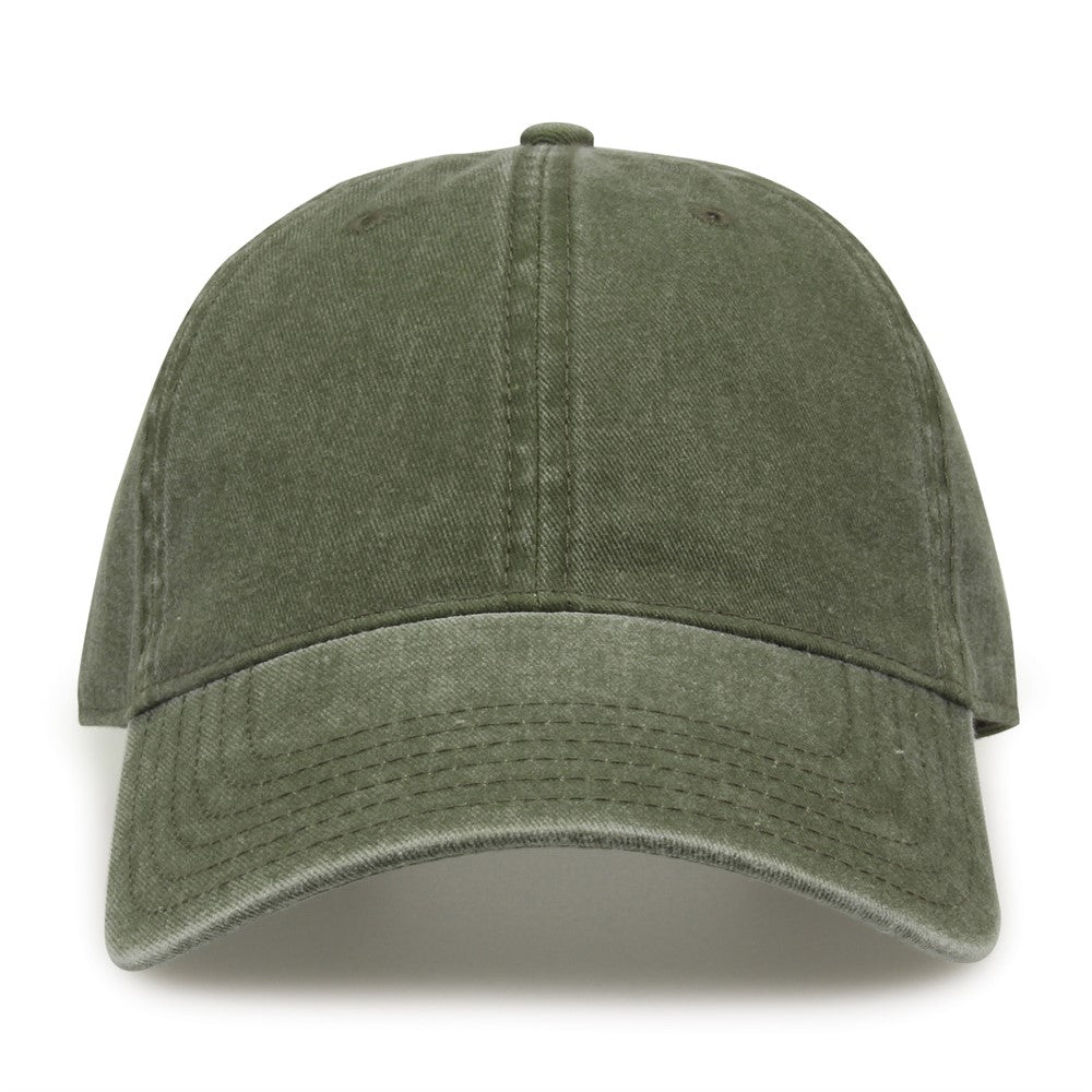The Game Gb465 Pigment Dyed Twill Cap - Light Olive