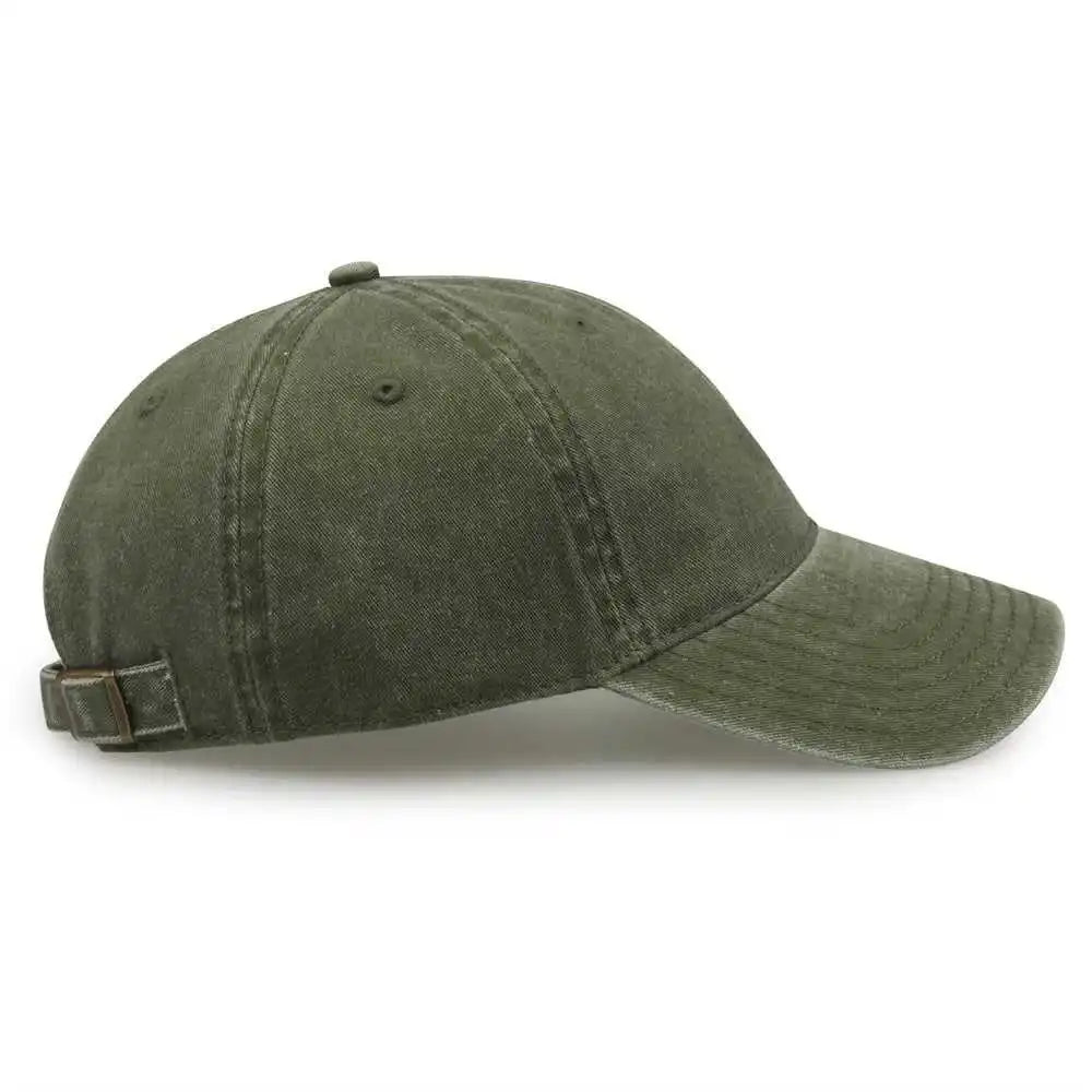 The Game Gb465 Pigment Dyed Twill Cap Light Olive / one Size Fits Most