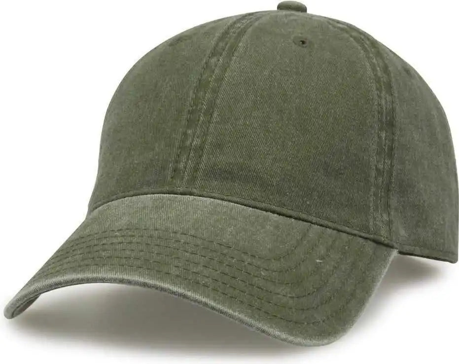 The Game Gb465 Pigment Dyed Twill Cap Light Olive / one Size Fits Most