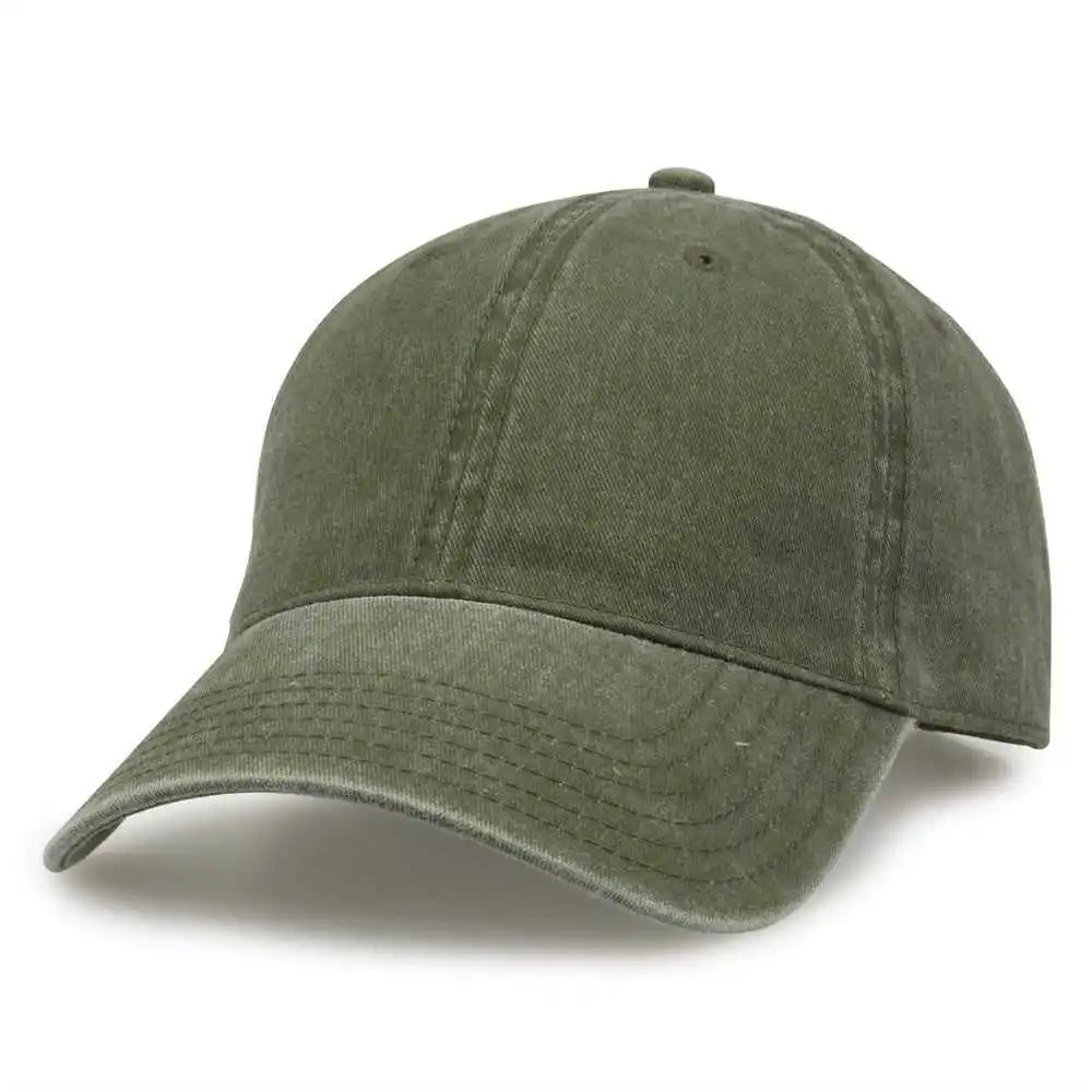 The Game Gb465 Pigment Dyed Twill Cap Light Olive / one Size Fits Most