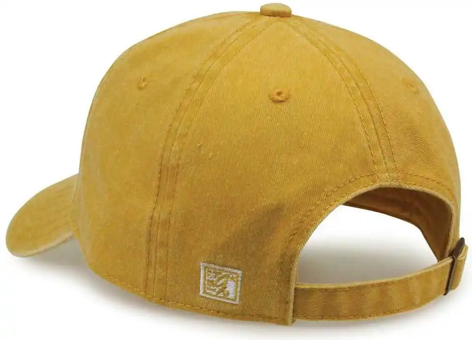 The Game Gb465 Pigment Dyed Twill Cap Mustard Gold / one Size Fits Most