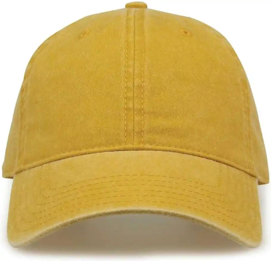 The Game Gb465 Pigment Dyed Twill Cap Mustard Gold / one Size Fits Most