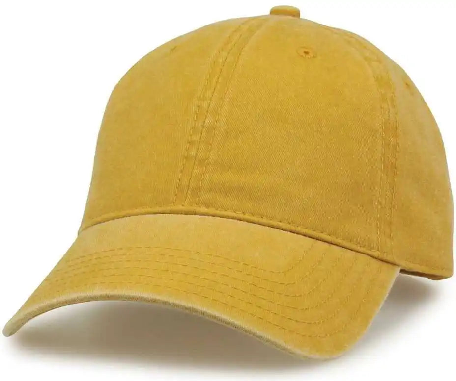 The Game Gb465 Pigment Dyed Twill Cap Mustard Gold / one Size Fits Most