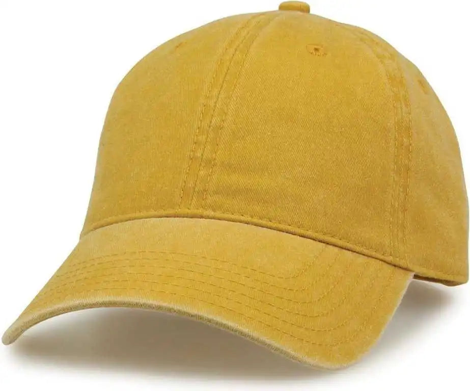 The Game Gb465 Pigment Dyed Twill Cap Mustard Gold / one Size Fits Most