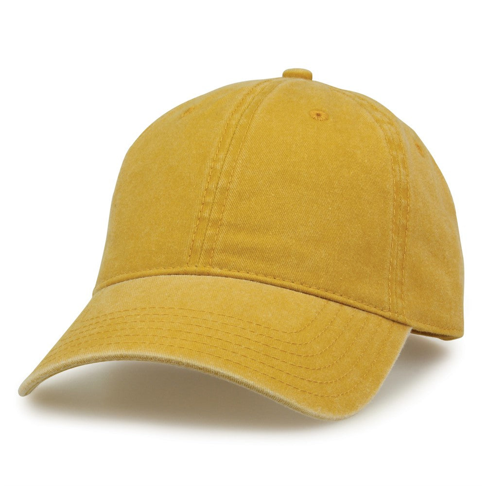 The Game Gb465 Pigment Dyed Twill Cap - Mustard