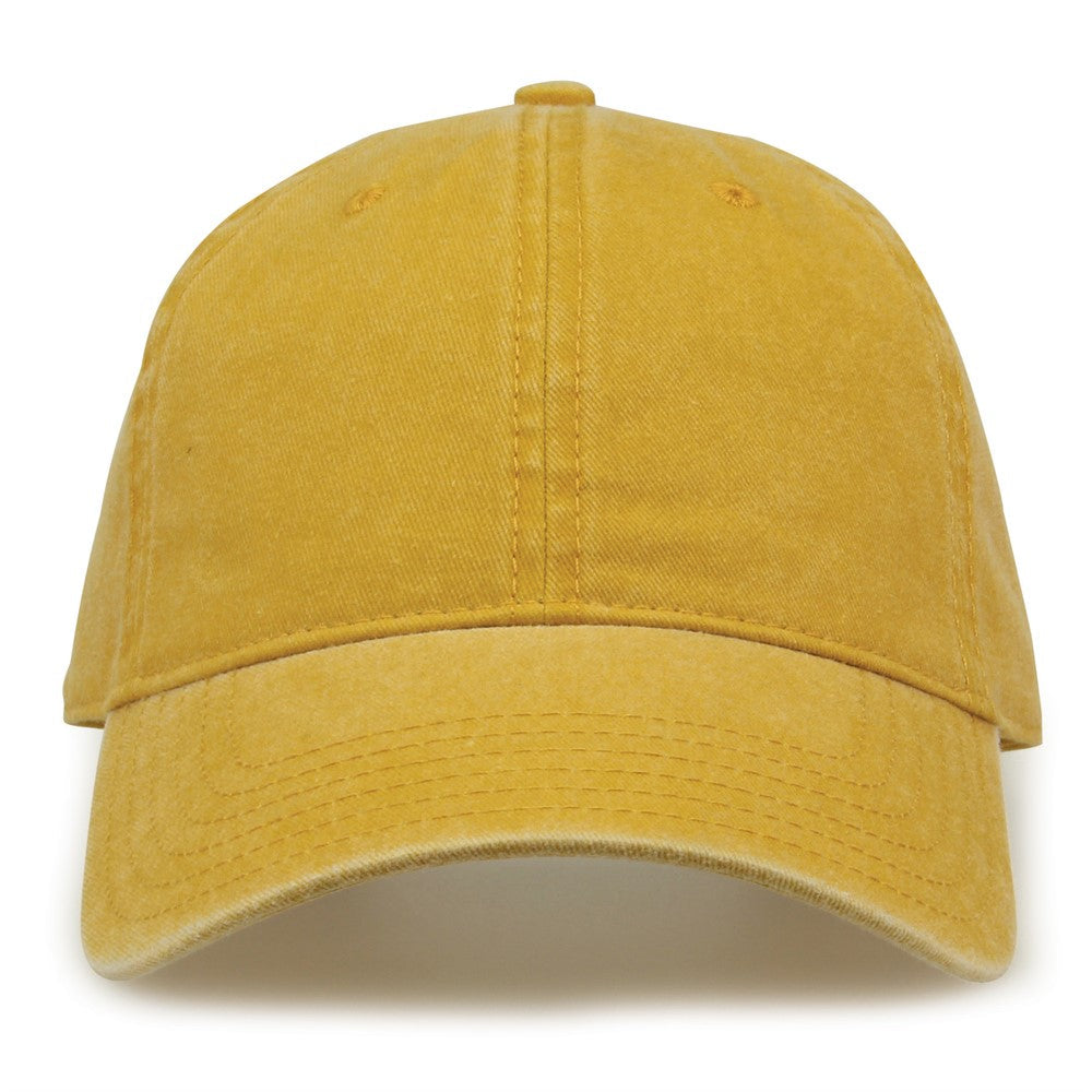 The Game Gb465 Pigment Dyed Twill Cap - Mustard