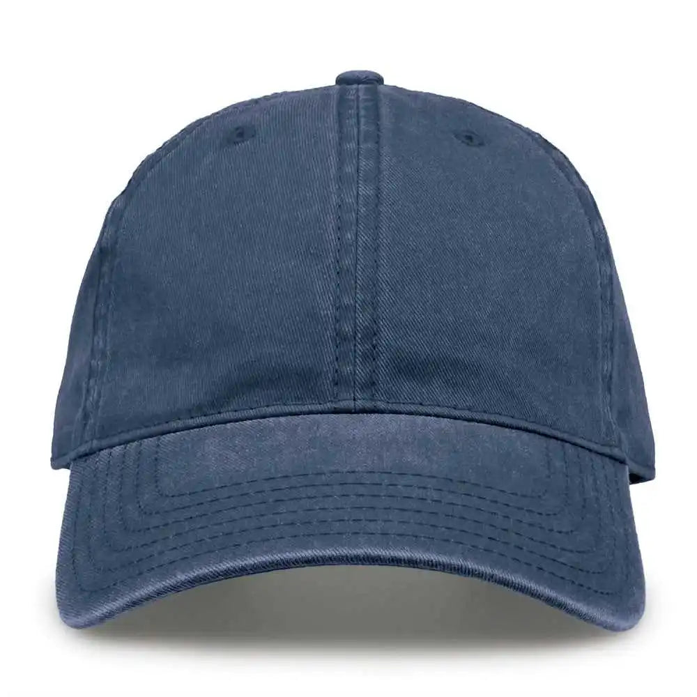 The Game Gb465 Pigment Dyed Twill Cap Navy / one Size Fits Most