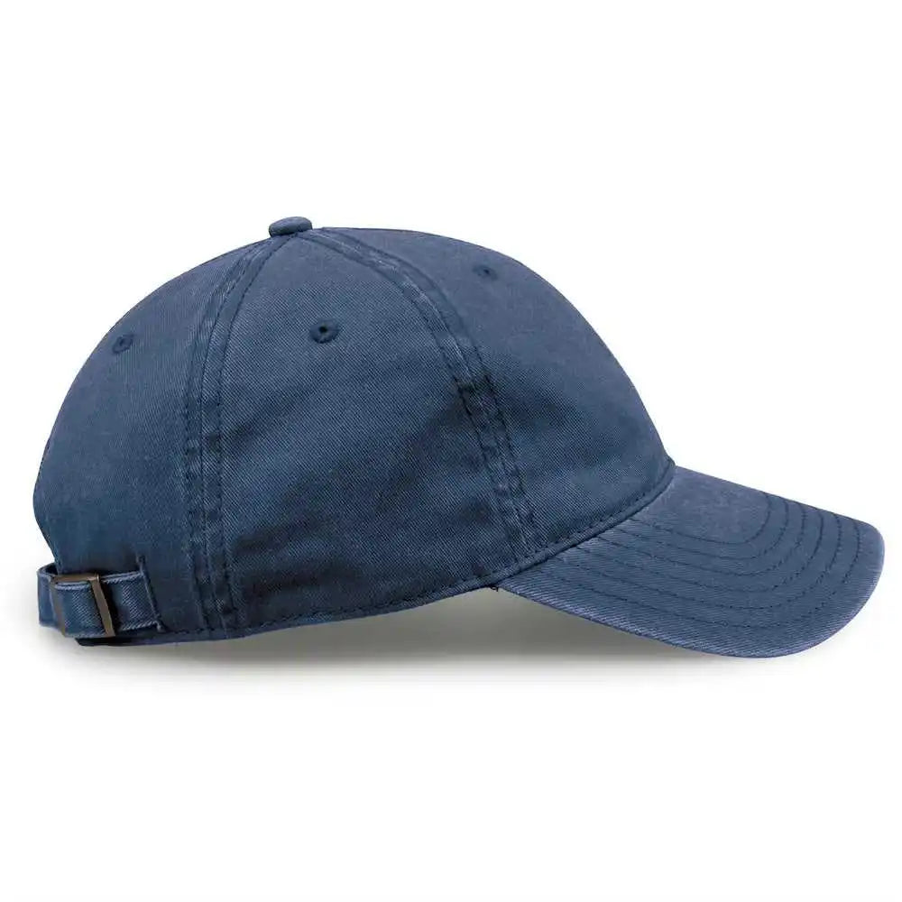 The Game Gb465 Pigment Dyed Twill Cap Navy / one Size Fits Most