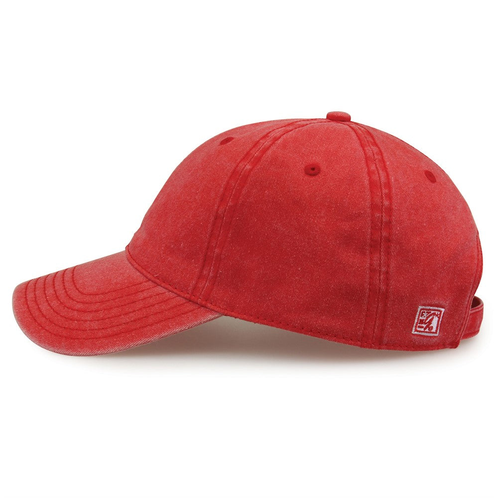 The Game Gb465 Pigment Dyed Twill Cap - Red