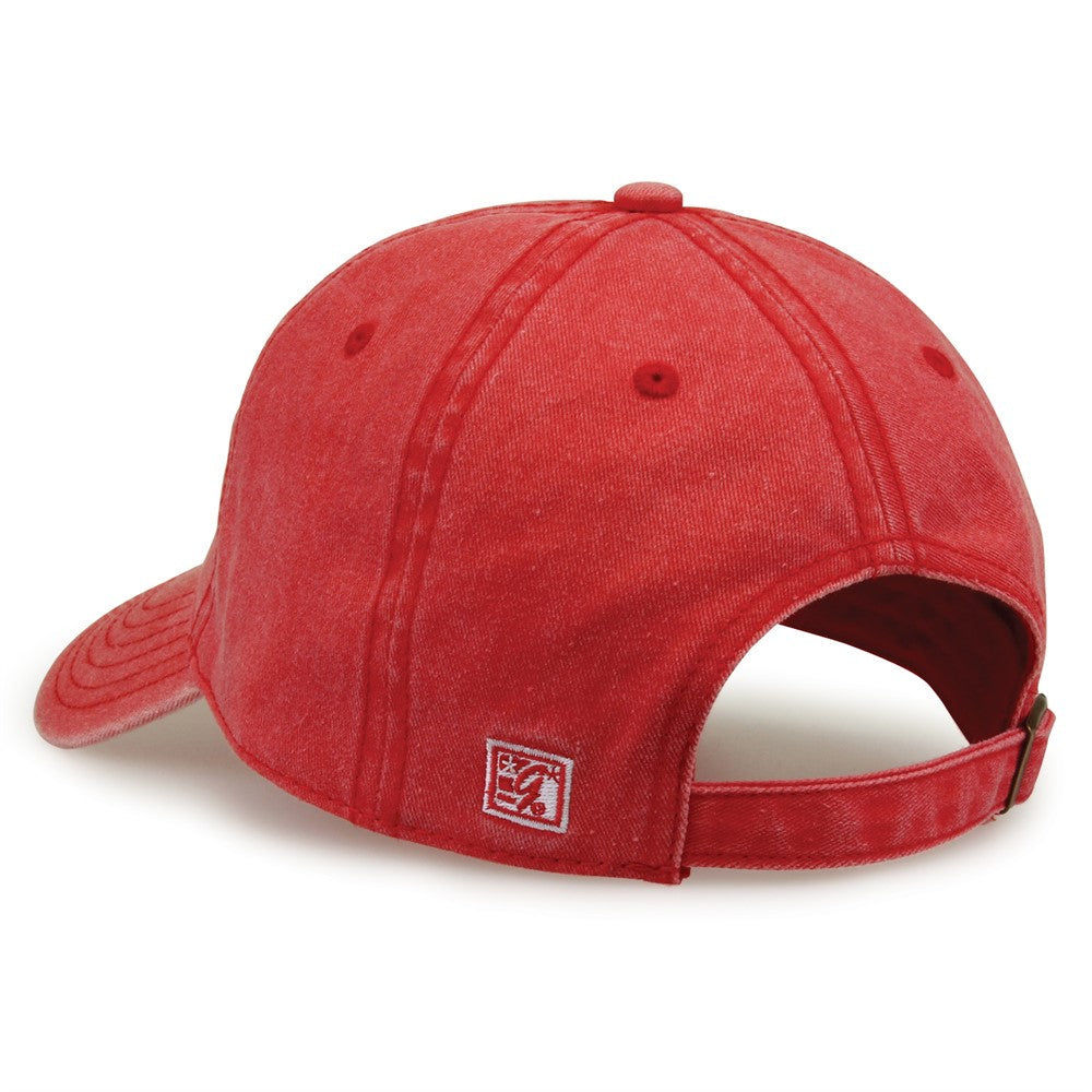 The Game Gb465 Pigment Dyed Twill Cap - Red