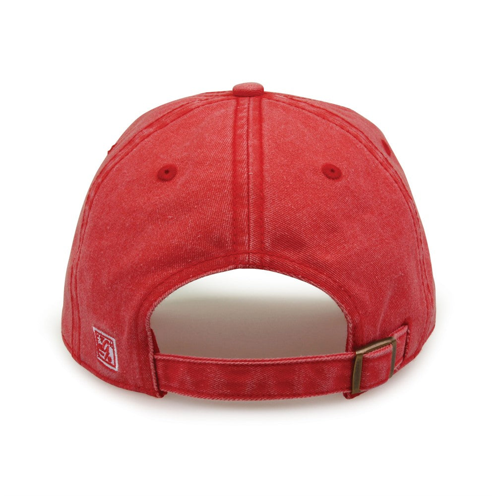 The Game Gb465 Pigment Dyed Twill Cap - Red