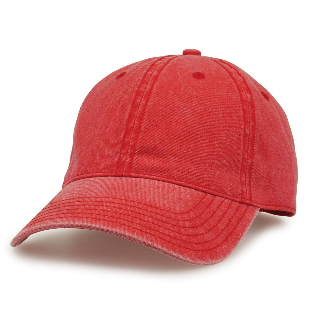 The Game Gb465 Pigment Dyed Twill Cap - Red