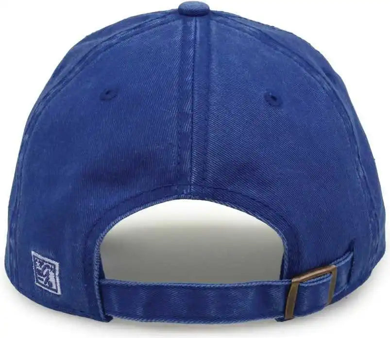 The Game Gb465 Pigment Dyed Twill Cap Royal / one Size Fits Most