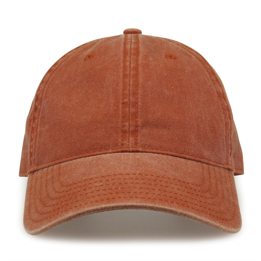 The Game Gb465 Pigment Dyed Twill Cap - Texas Orange