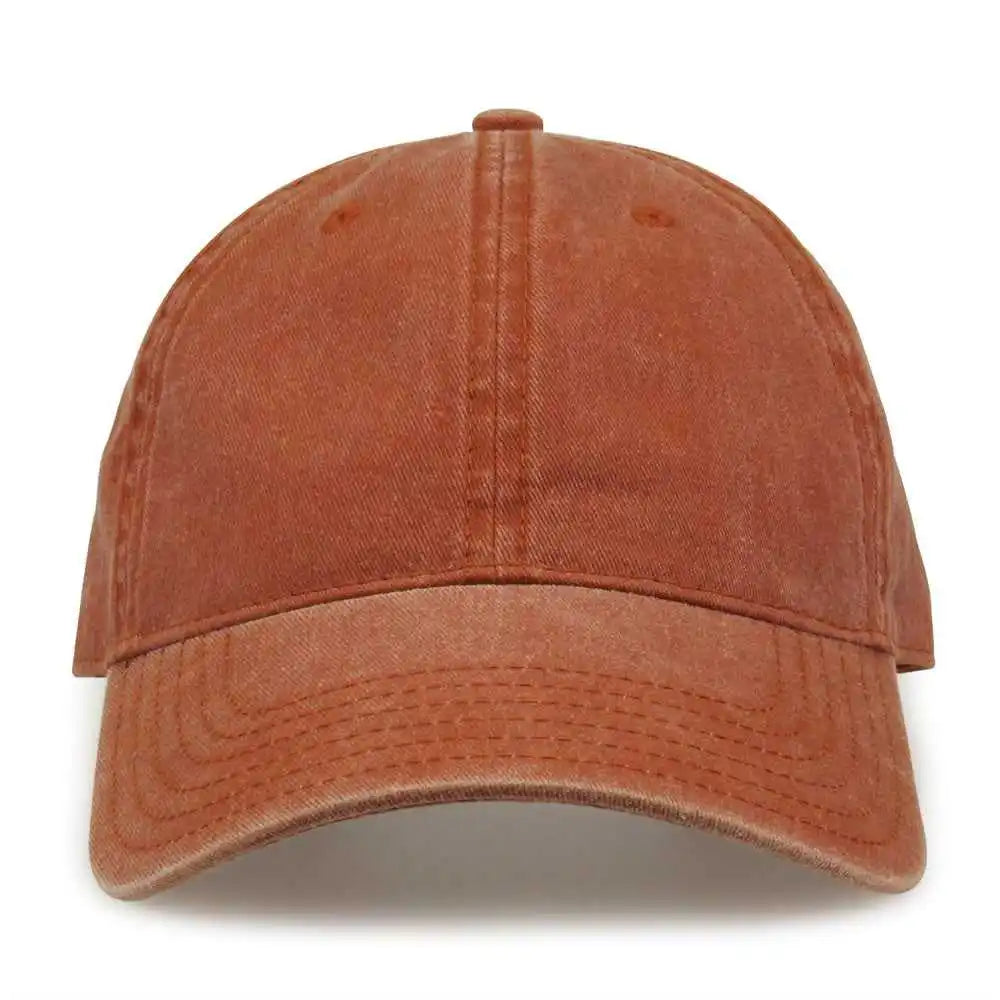 The Game Gb465 Pigment Dyed Twill Cap Texas Orange / one Size Fits Most
