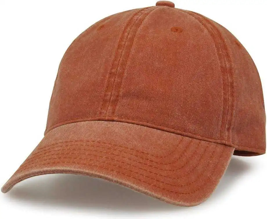 The Game Gb465 Pigment Dyed Twill Cap Texas Orange / one Size Fits Most
