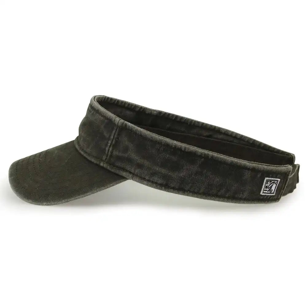 The Game Gb466 Pigment Dyed Twill Visor Army Green Olive / one Size Fits Most