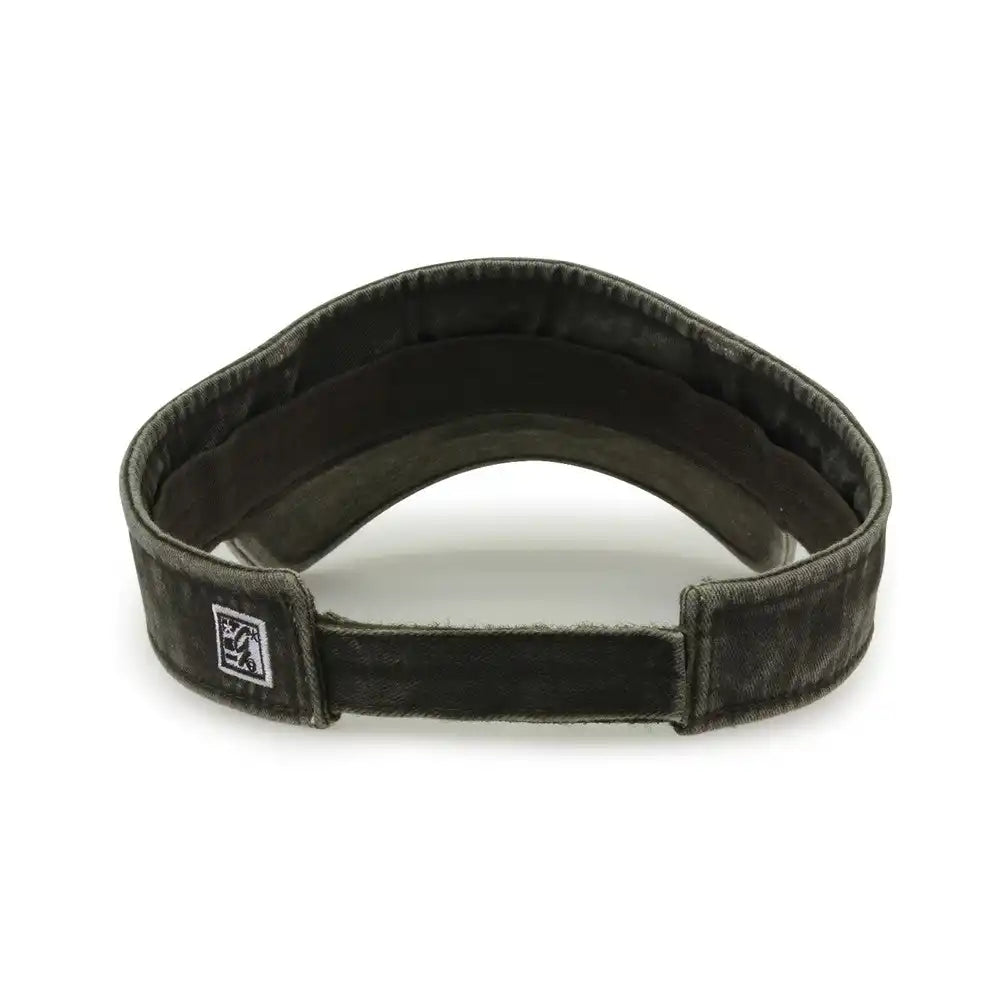 The Game Gb466 Pigment Dyed Twill Visor Army Green Olive / one Size Fits Most