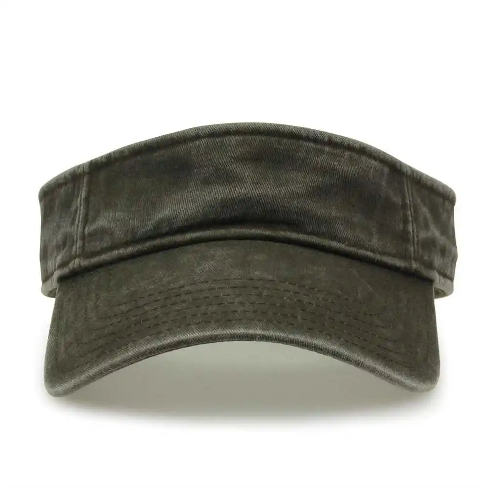 The Game Gb466 Pigment Dyed Twill Visor Army Green Olive / one Size Fits Most