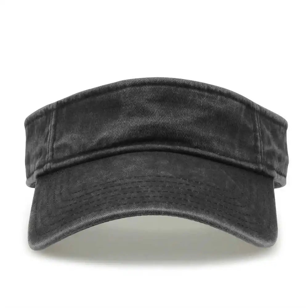 The Game Gb466 Pigment Dyed Twill Visor Black / one Size Fits Most