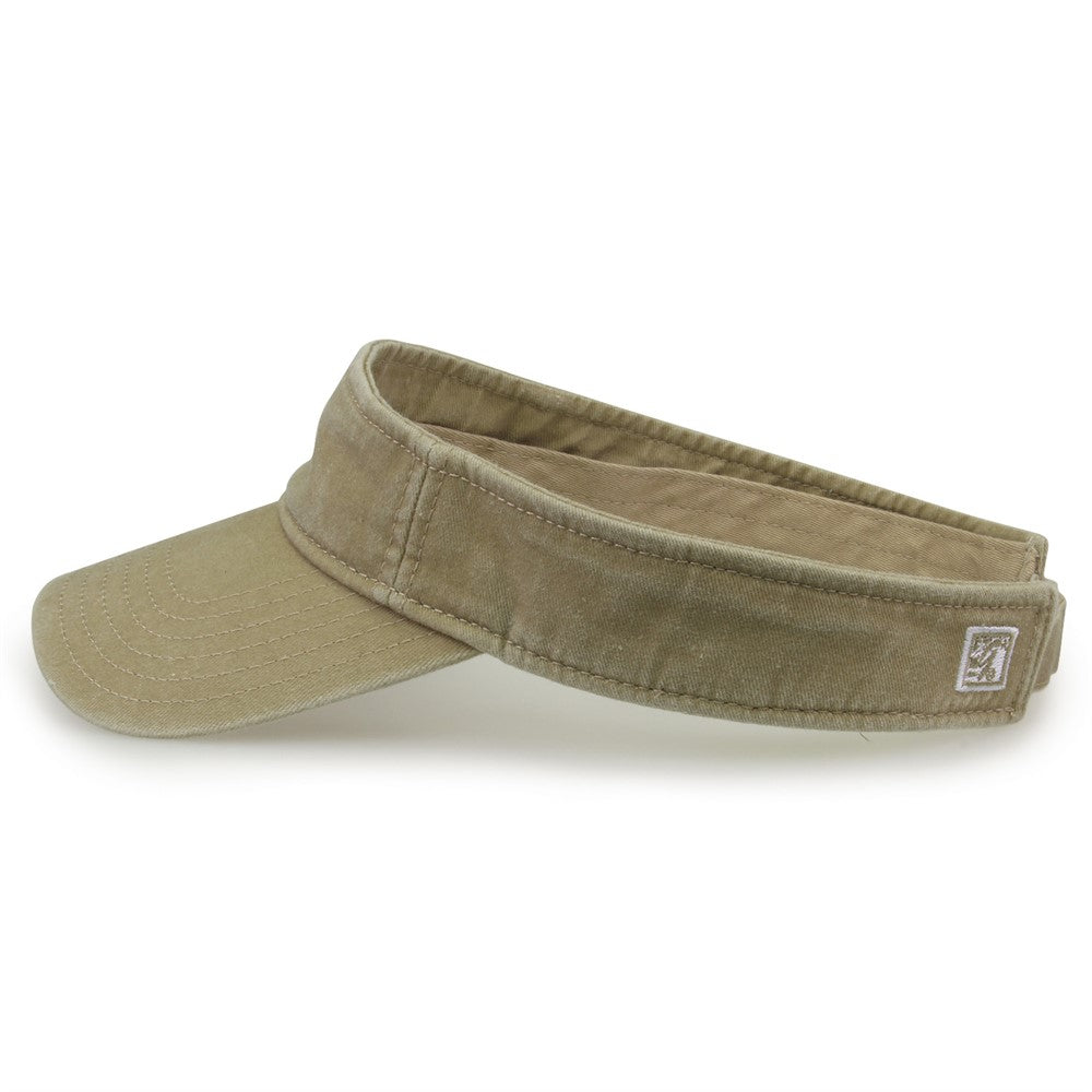 The Game Gb466 Pigment Dyed Twill Visor - Khaki