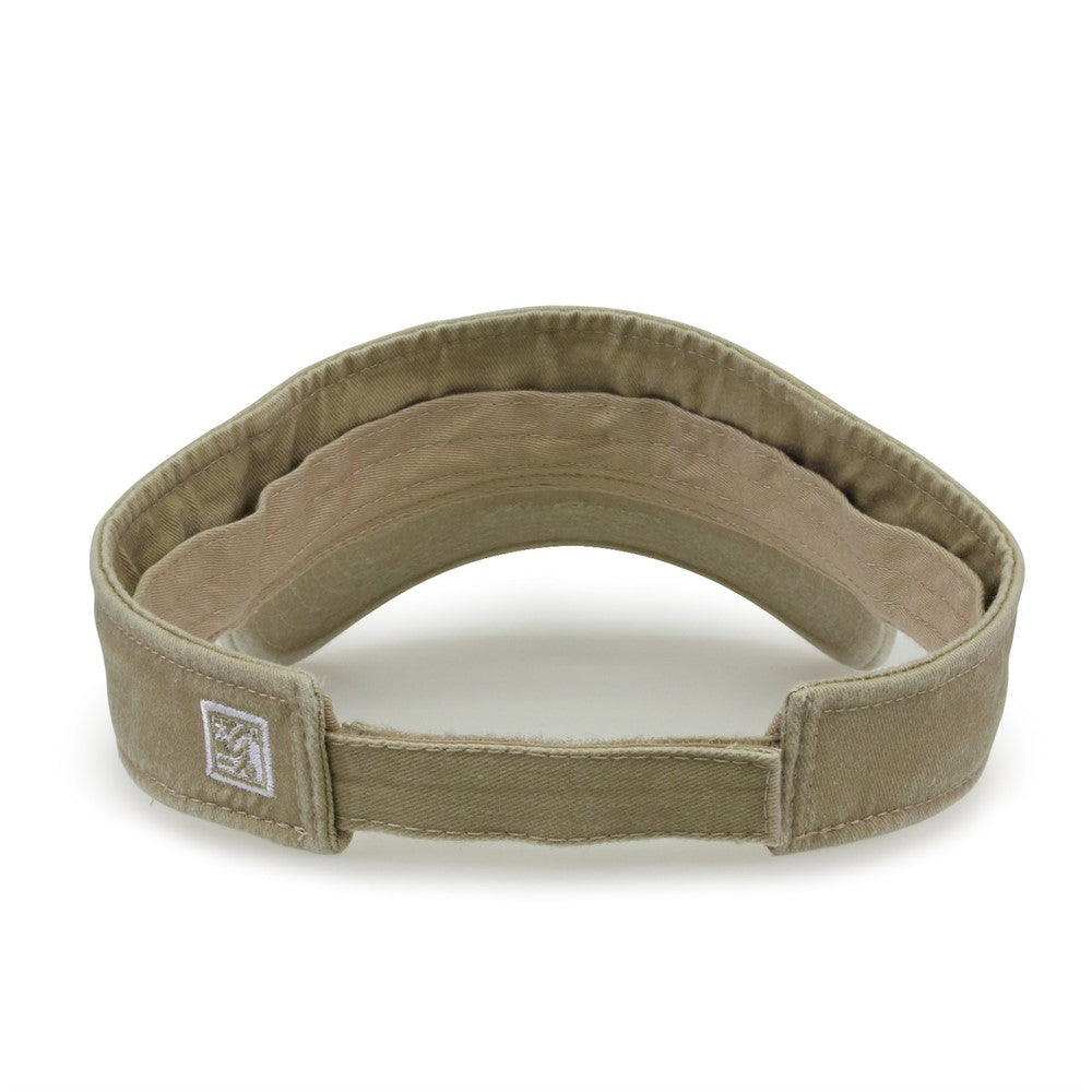 The Game Gb466 Pigment Dyed Twill Visor - Khaki
