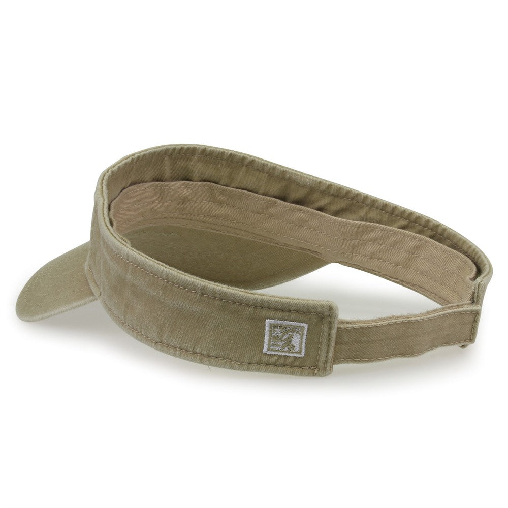 The Game Gb466 Pigment Dyed Twill Visor - Khaki