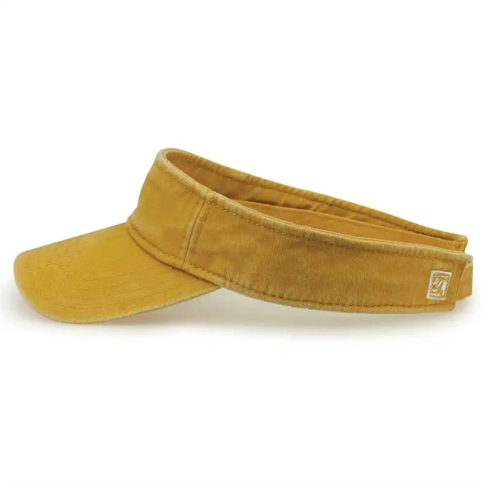 The Game Gb466 Pigment Dyed Twill Visor Mustard Gold / one Size Fits Most