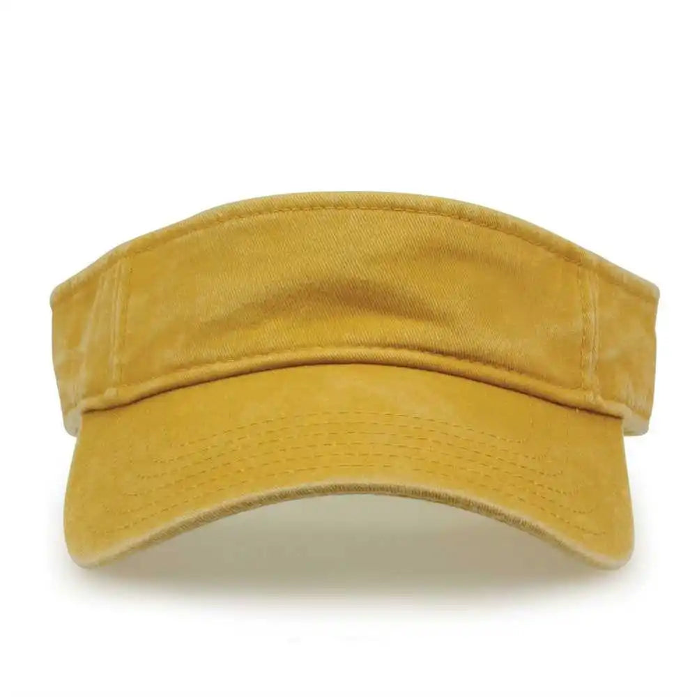 The Game Gb466 Pigment Dyed Twill Visor Mustard Gold / one Size Fits Most