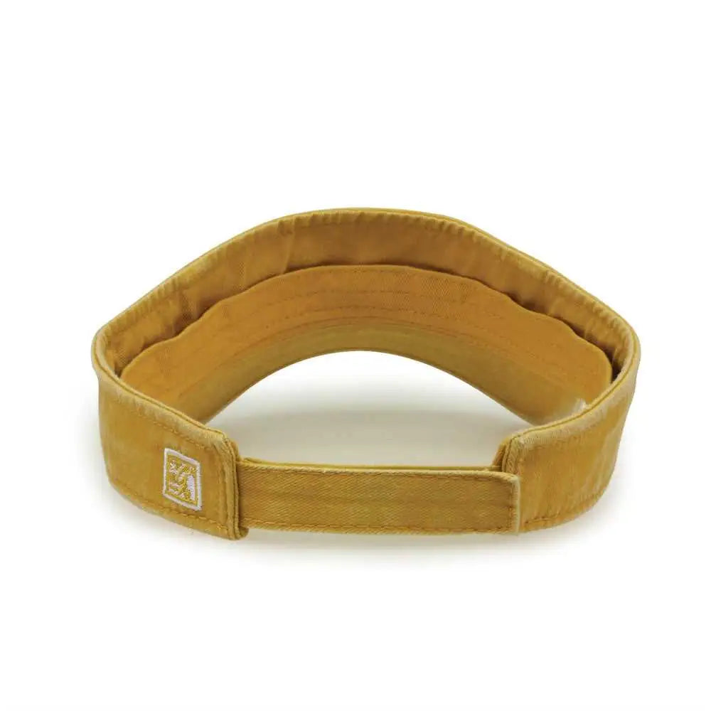 The Game Gb466 Pigment Dyed Twill Visor - Mustard - Gold / one Size Fits Most