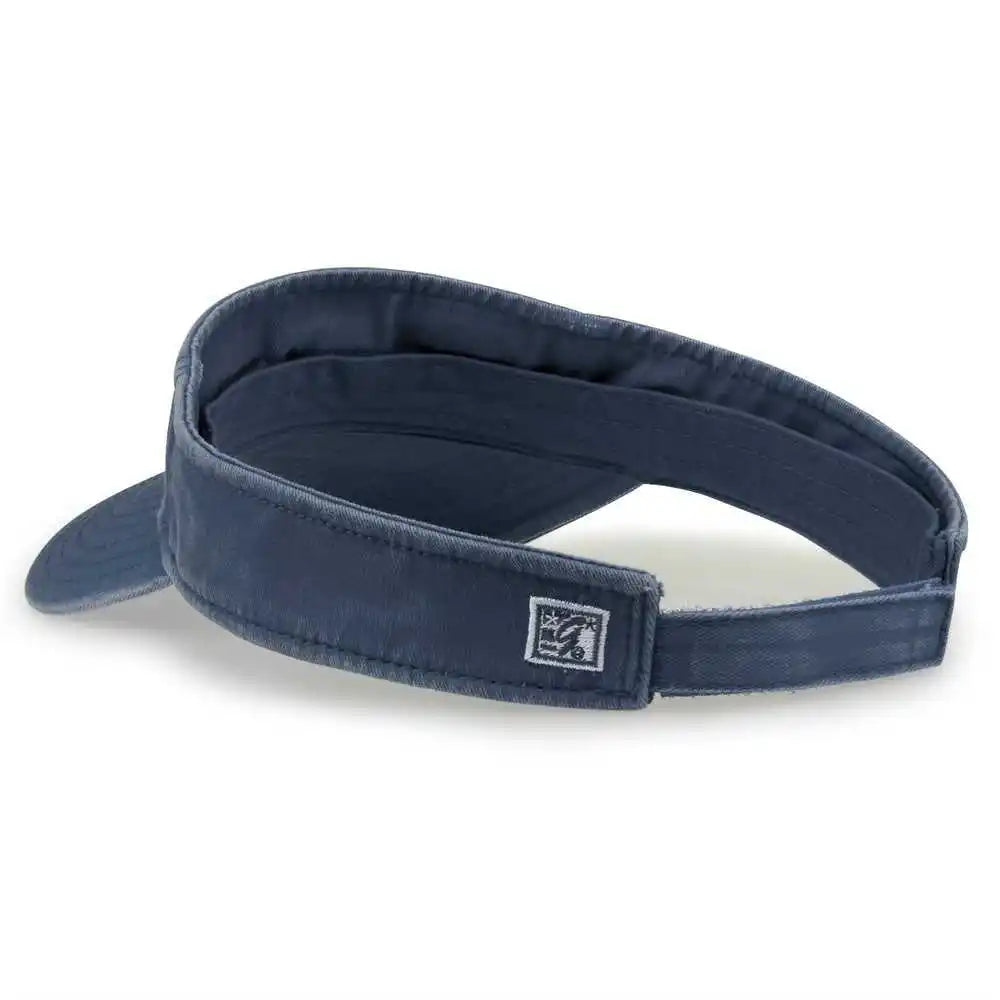 The Game Gb466 Pigment Dyed Twill Visor Navy / one Size Fits Most