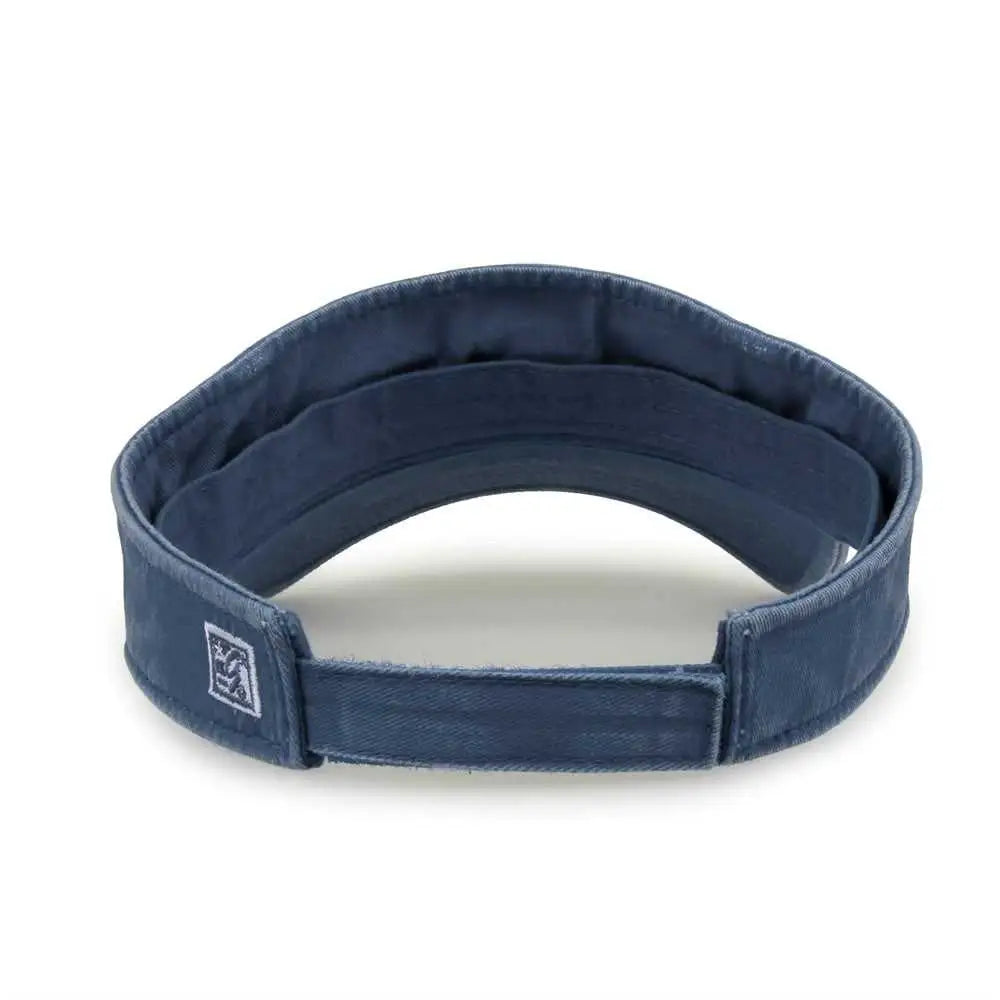 The Game Gb466 Pigment Dyed Twill Visor - Navy - one Size Fits Most