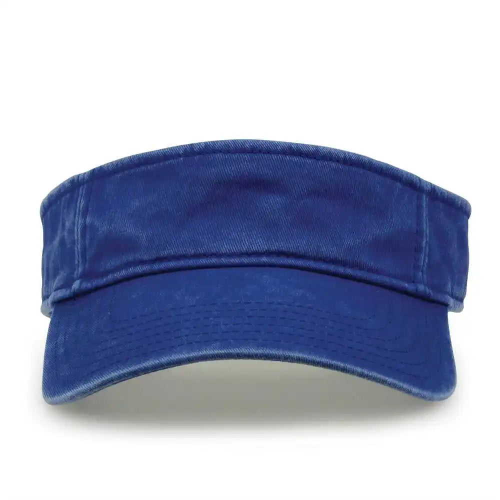 The Game Gb466 Pigment Dyed Twill Visor Royal / one Size Fits Most