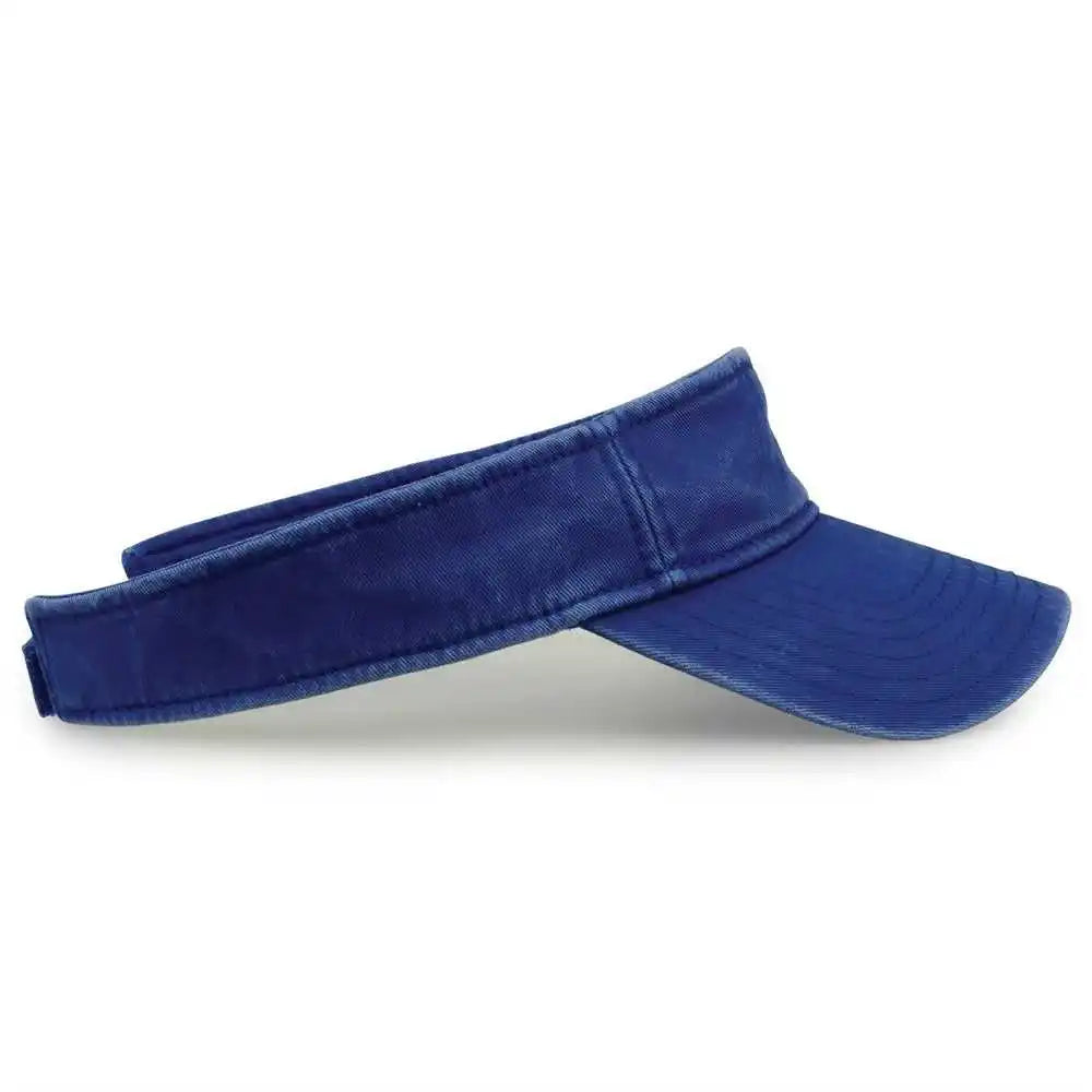 The Game Gb466 Pigment Dyed Twill Visor Royal / one Size Fits Most