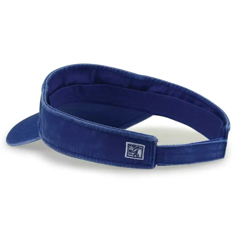 The Game Gb466 Pigment Dyed Twill Visor Royal / one Size Fits Most