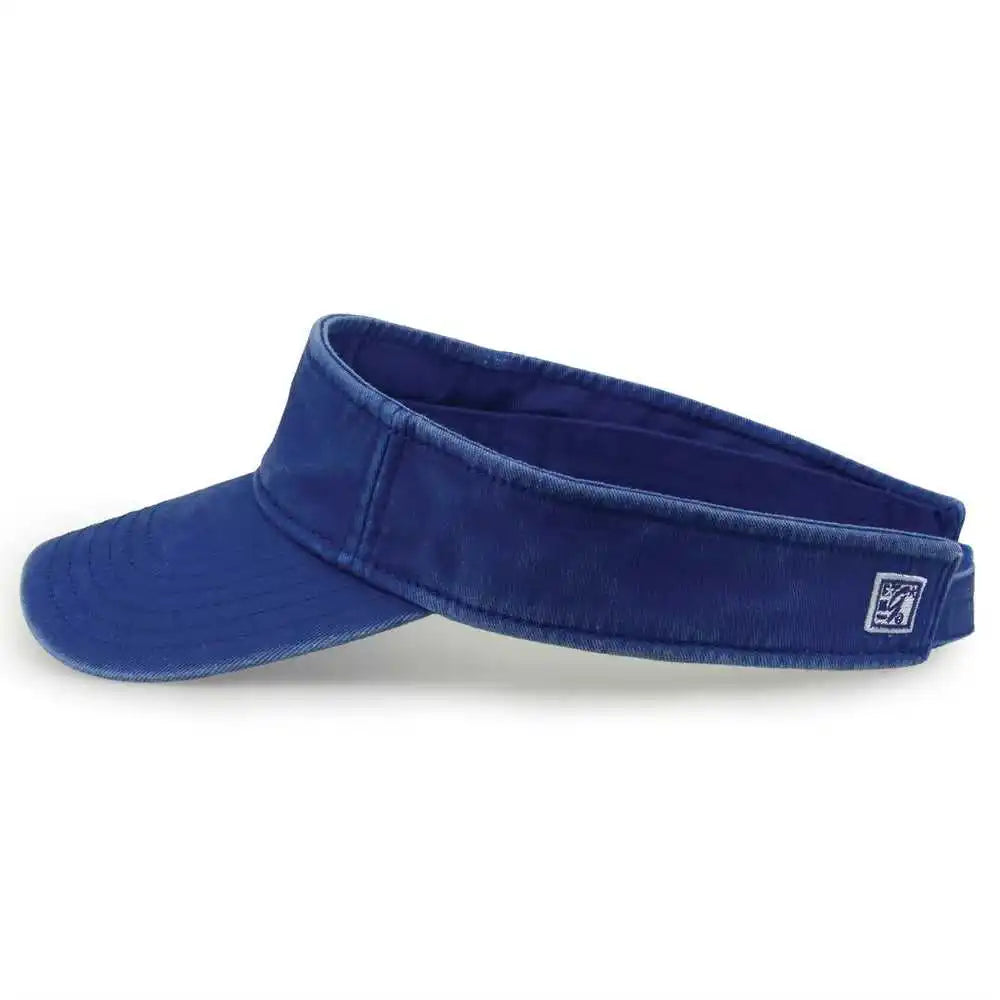 The Game Gb466 Pigment Dyed Twill Visor Royal / one Size Fits Most